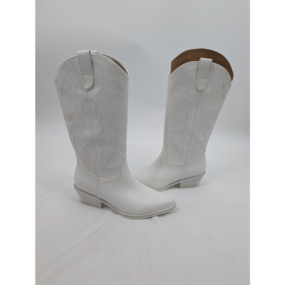 Madden Girl White Western Cowboy Boots